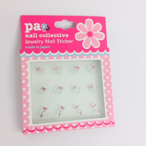 Nail Sticker [Heart Crystal Pink] crys09 by Dear Laura