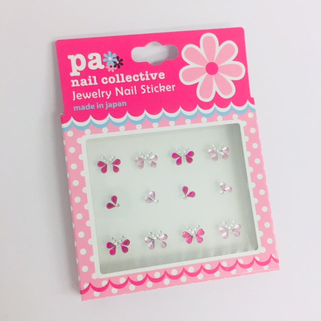 Nail Sticker [Butterfly Crystal Pink] crys12 by Dear Laura