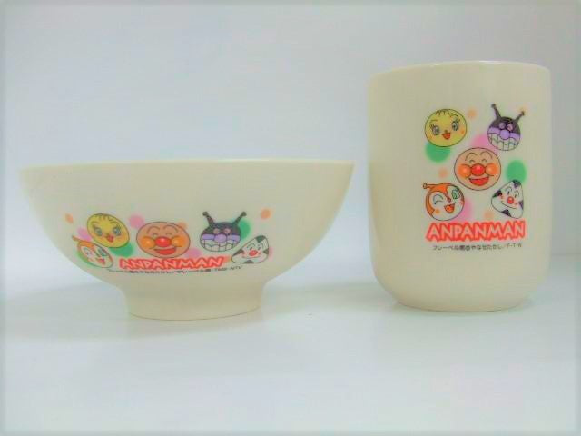 Anpanman bowl & mug set
